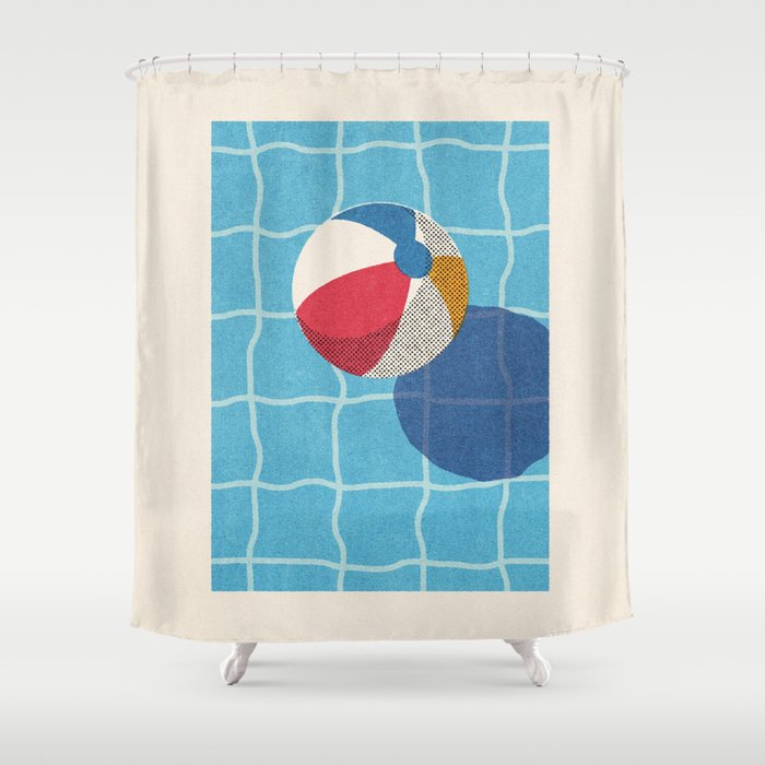 BALLS - Beach Ball - II b Shower Curtain Gallery Image 1