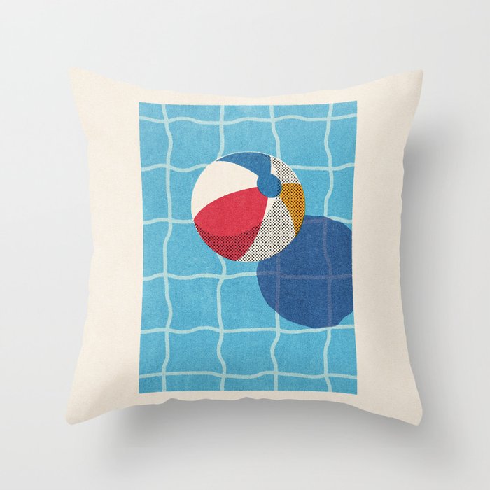 BALLS - Beach Ball - II b Throw Pillow Gallery Image 6