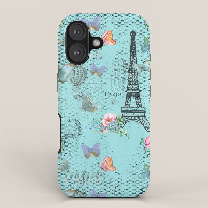 Paris - my blue love iPhone Case Gallery Image 1