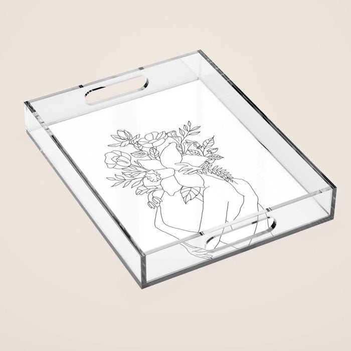 Blossom Hug Acrylic Tray Gallery Image 1