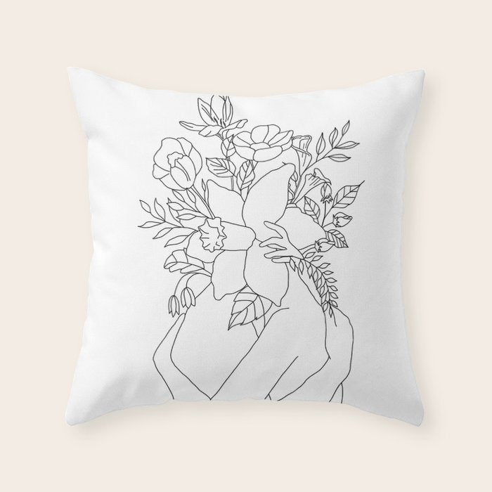 Blossom Hug Throw Pillow Gallery Image 6
