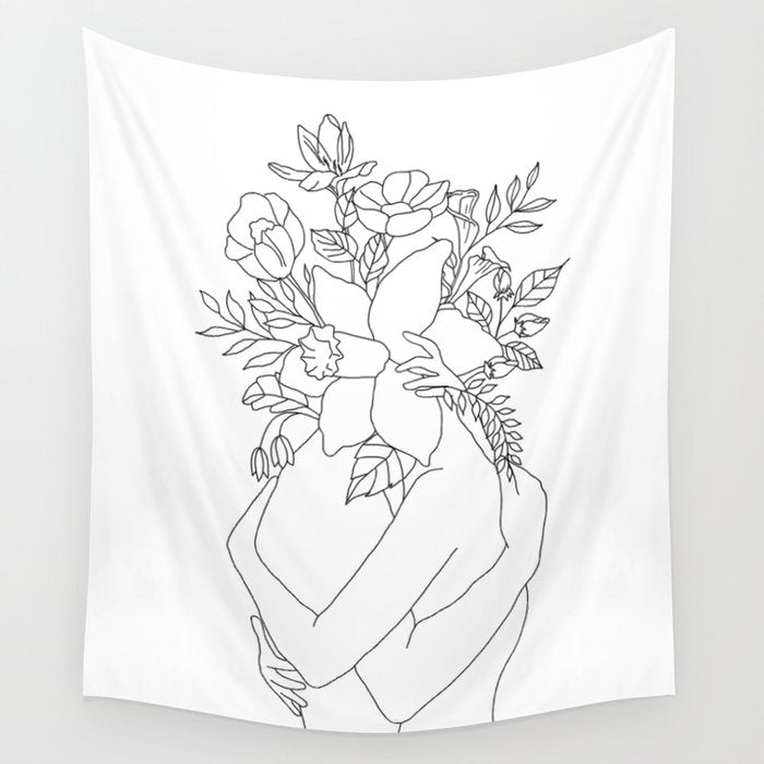 Blossom Hug Wall Tapestry Gallery Image 4