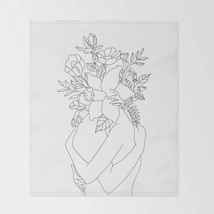 Blossom Hug Throw Blanket Gallery Image 2