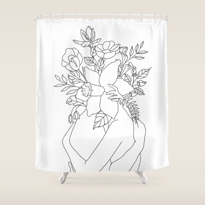 Blossom Hug Shower Curtain Gallery Image 1