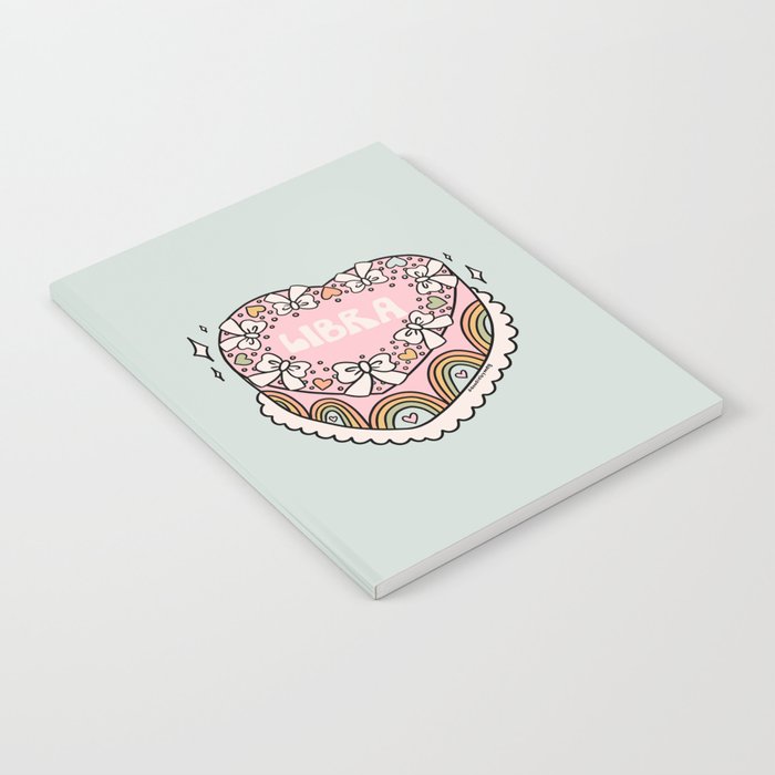 Libra Heart Cake Notebook Gallery Image 2