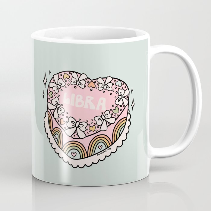 Libra Heart Cake Coffee Mug Gallery Image 1