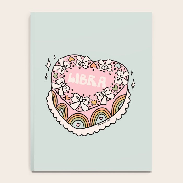 Libra Heart Cake Notebook Gallery Image 4