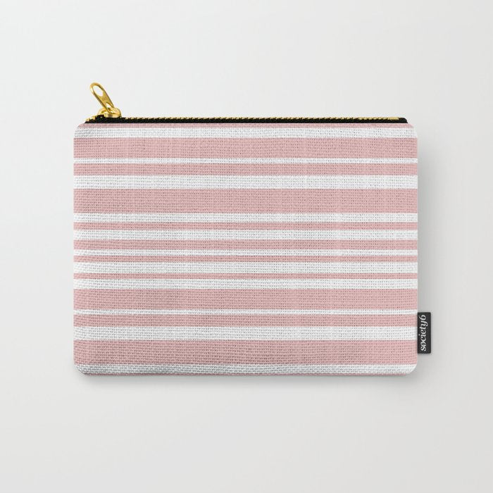 Classic Stripes XXIX - Blush Pink Carry All Pouch Gallery Image 1