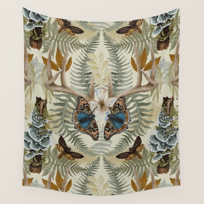 Lush boho forest C Wall Tapestry Gallery Image 4
