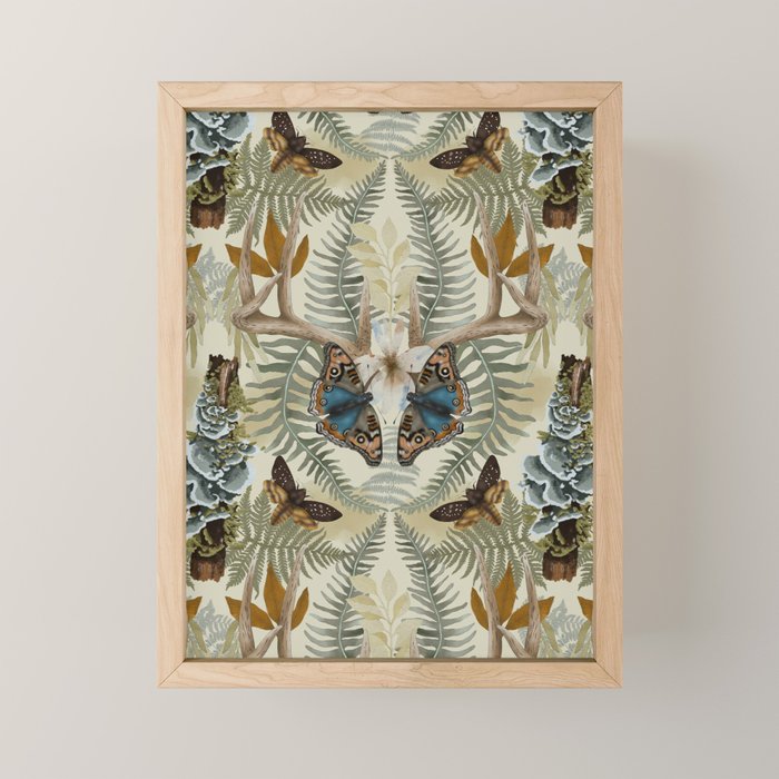 Lush boho forest C Mini Art Print Gallery Image 1