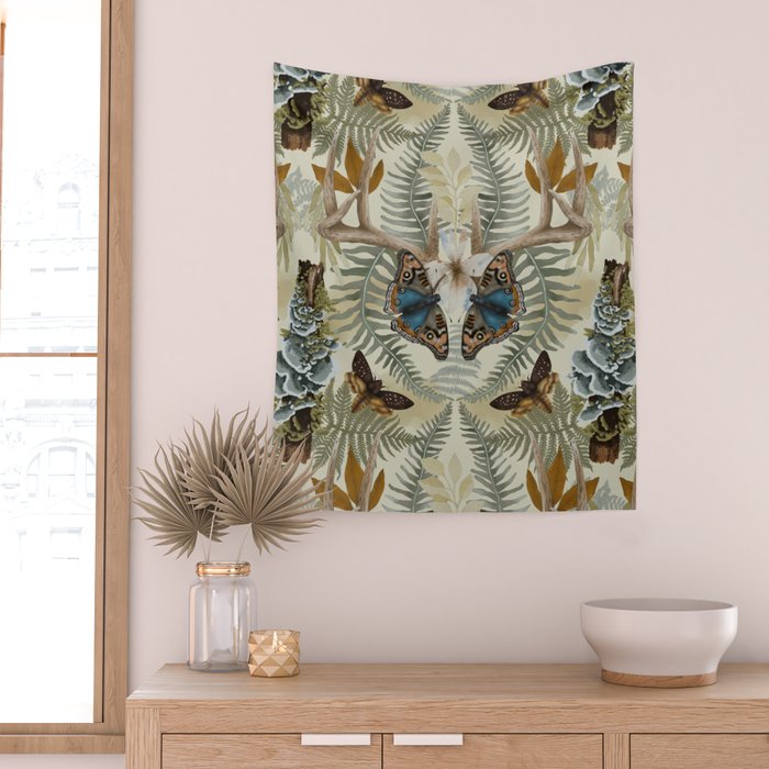 Lush boho forest C Wall Tapestry Gallery Image 2