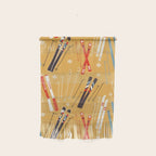 Bright Retro Ski Pattern Wall Hanging Gallery Image 1