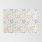 Colorful fun doodle art pattern Rug Gallery Image 2
