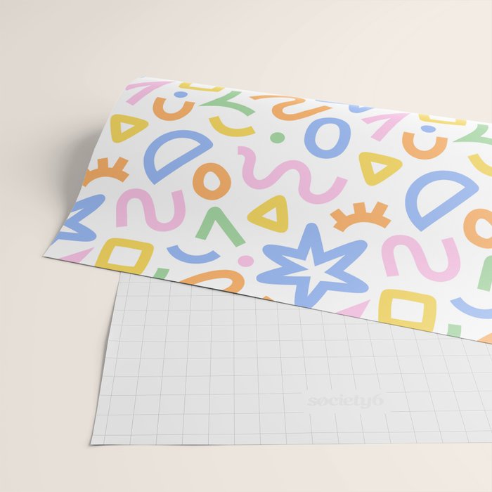 Colorful fun doodle art pattern Wrapping Paper Gallery Image 2