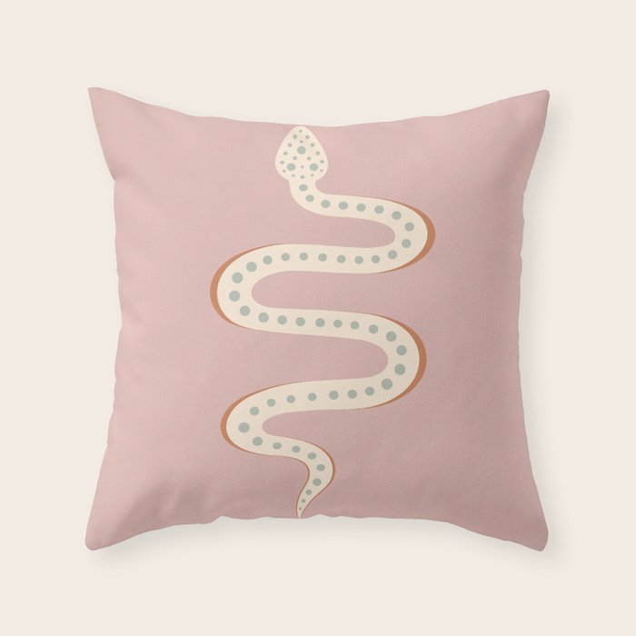 Minimal Snake XXXVIII Throw Pillow Gallery Image 6