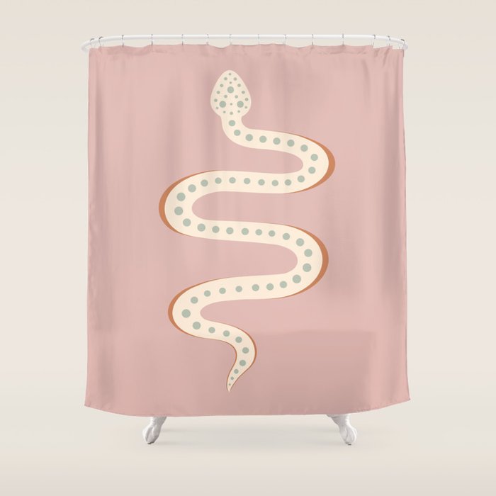 Minimal Snake XXXVIII Shower Curtain Gallery Image 1