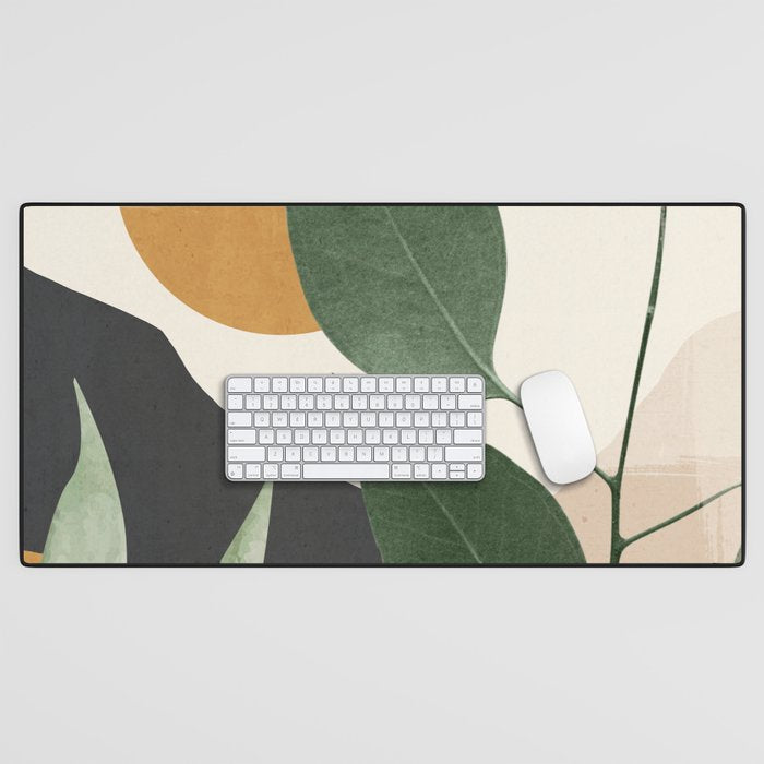 Abstract Art Tropical Leaves 8 Desk Mat Gallery Image 1