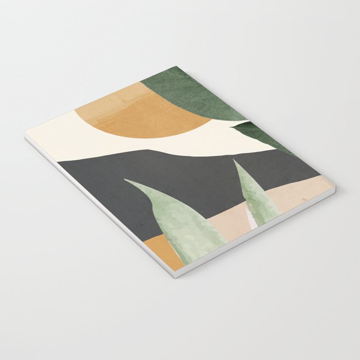 Abstract Art Tropical Leaves 8 Notebook Gallery Image 3