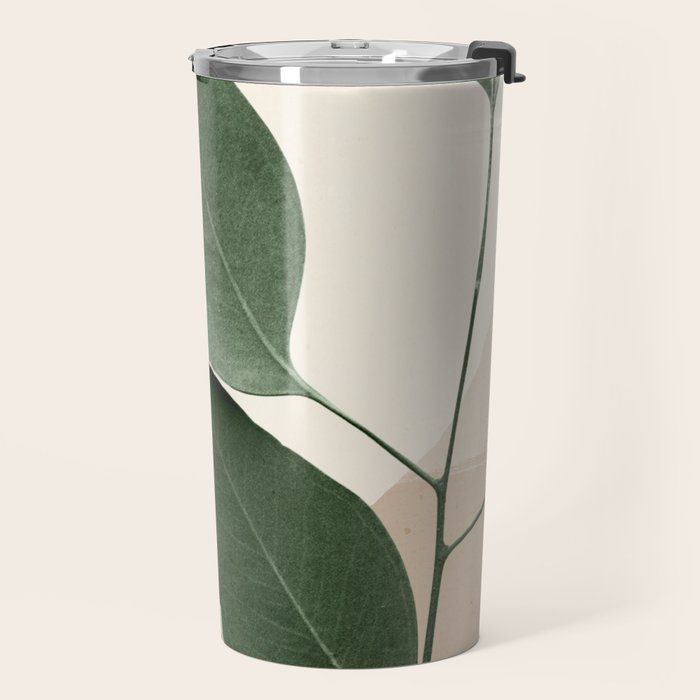 Abstract Art Tropical Leaves 8 Travel Mug Gallery Image 2