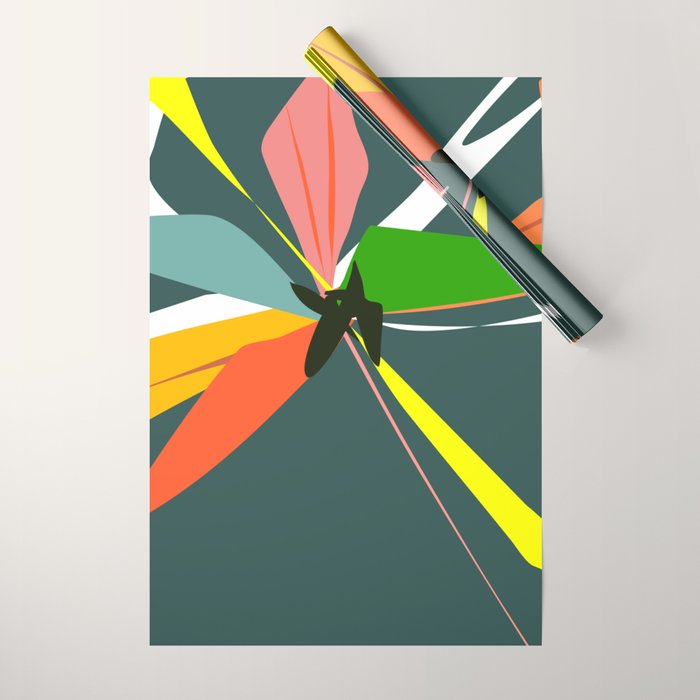 Abstract Floral 03D Wrapping Paper Gallery Image 1