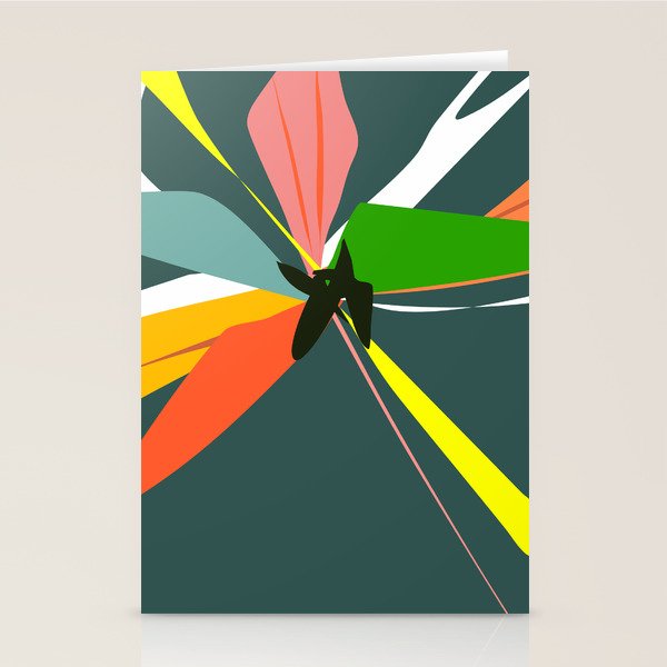 Abstract Floral 03D Stationery Card Gallery Image 2