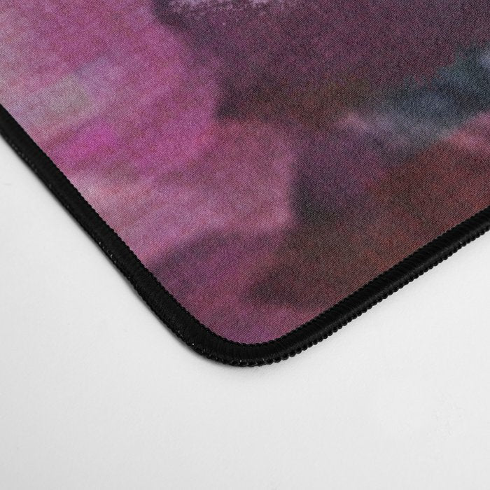 floral pink abstract Desk Mat Gallery Image 4