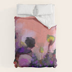 floral pink abstract Comforter Gallery Image 6