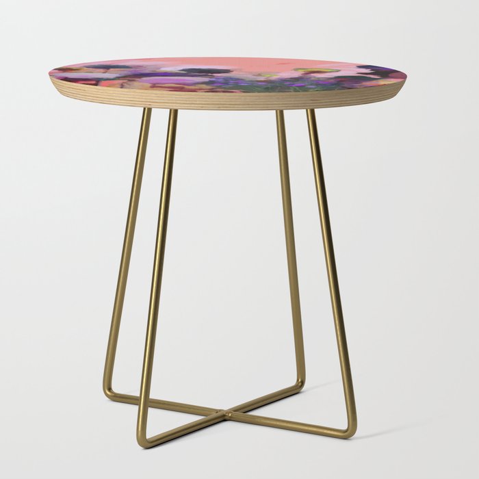 floral pink abstract Side Table Gallery Image 1