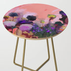 floral pink abstract Side Table Gallery Image 2