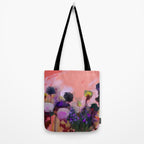 floral pink abstract Tote Bag Gallery Image 2
