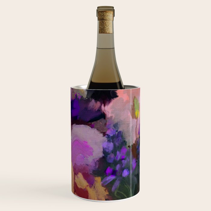 floral pink abstract Wine Chiller Gallery Image 1