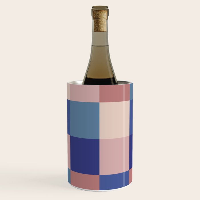 Bold Colorful Checks Pattern - Large XV Wine Chiller Gallery Image 1