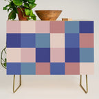 Bold Colorful Checks Pattern - Large XV Credenza Gallery Image 1