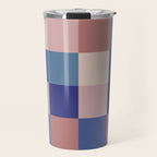 Bold Colorful Checks Pattern - Large XV Travel Mug Gallery Image 1