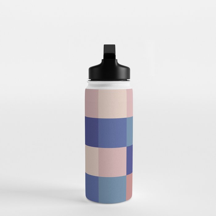 Bold Colorful Checks Pattern - Large XV Water Bottle Gallery Image 3