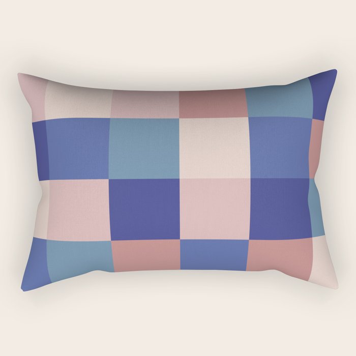 Bold Colorful Checks Pattern - Large XV Rectangular Pillow Gallery Image 2