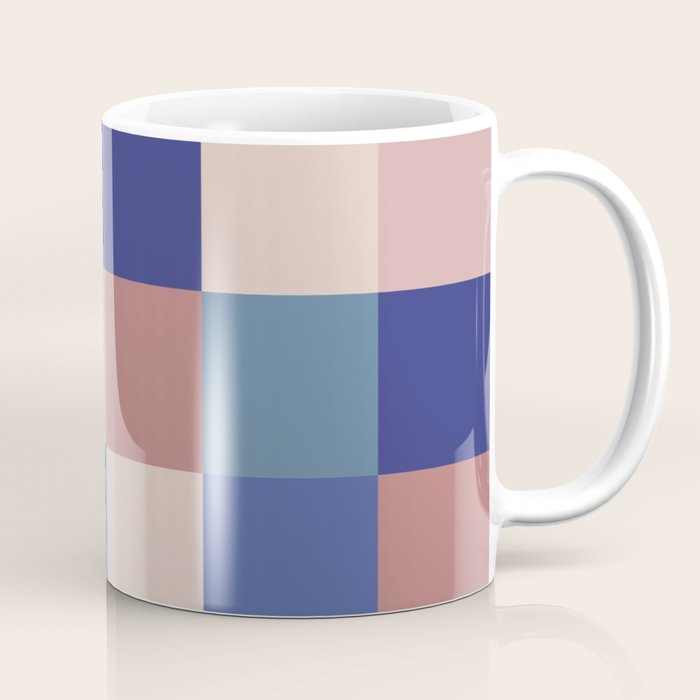 Bold Colorful Checks Pattern - Large XV Coffee Mug Gallery Image 1