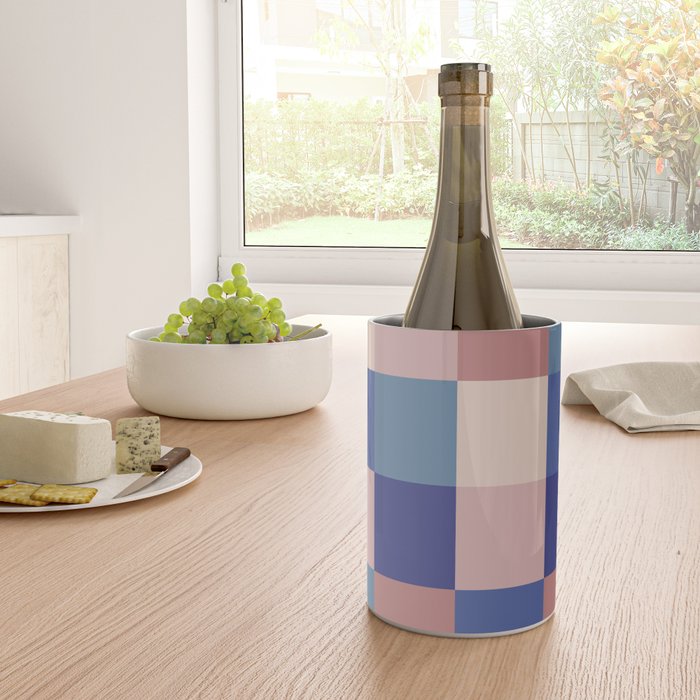 Bold Colorful Checks Pattern - Large XV Wine Chiller Gallery Image 4
