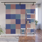 Bold Colorful Checks Pattern - Large XV Wall Mural Gallery Image 1