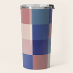 Bold Colorful Checks Pattern - Large XV Travel Mug Gallery Image 2