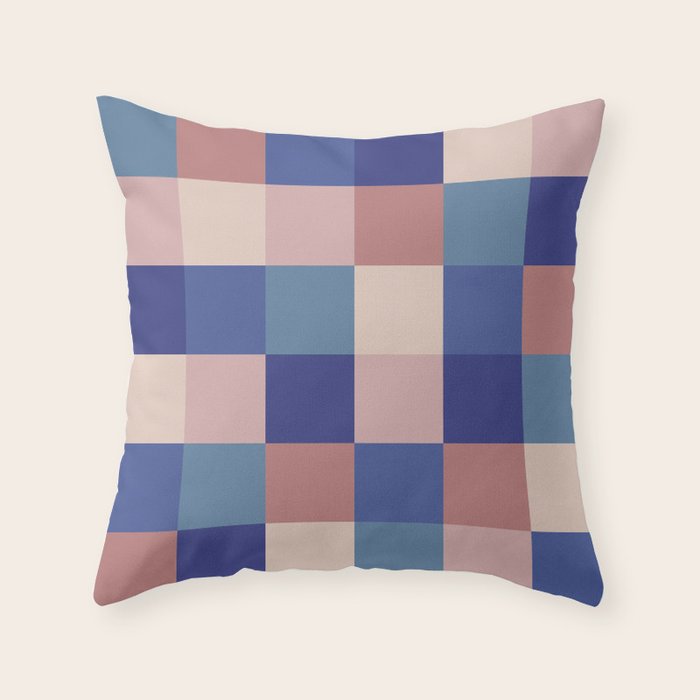 Bold Colorful Checks Pattern - Large XV Throw Pillow Gallery Image 6