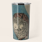 Vintage Japanese Owl Travel Mug Gallery Image 1