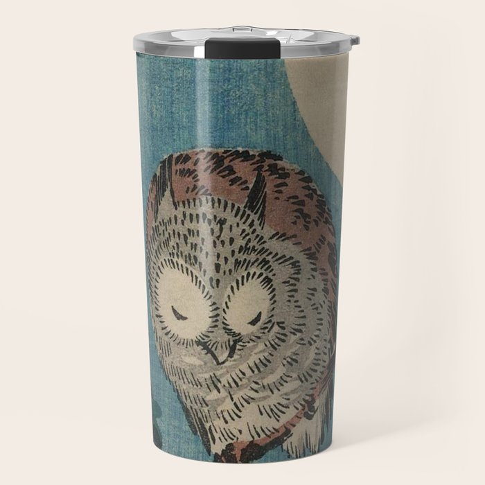 Vintage Japanese Owl Travel Mug Gallery Image 1