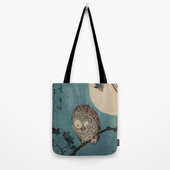 Vintage Japanese Owl Tote Bag Gallery Image 2
