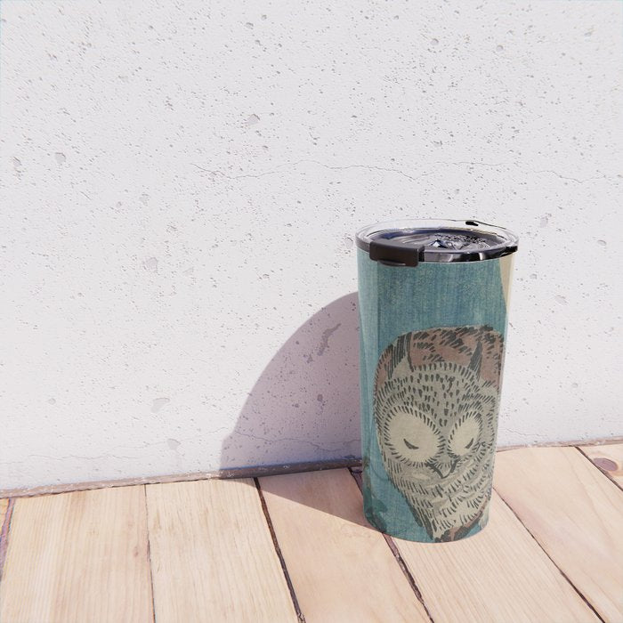 Vintage Japanese Owl Travel Mug Gallery Image 4