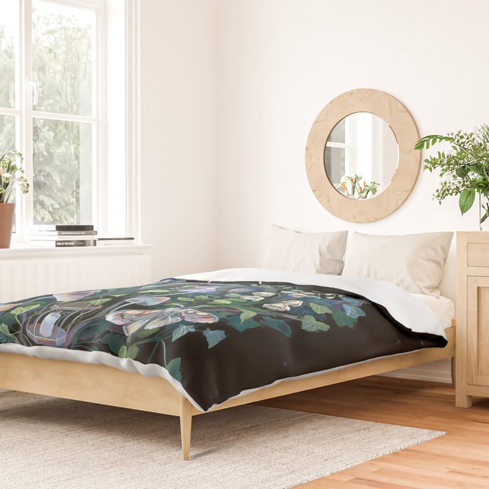 Black Goat Moon Garden Duvet Cover Gallery Image 2