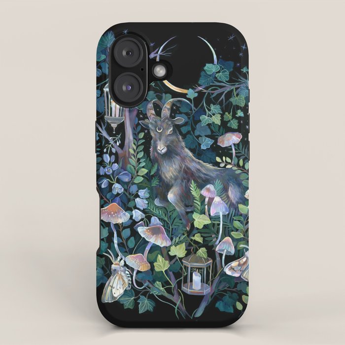 Black Goat Moon Garden iPhone Case Gallery Image 1