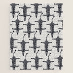 Abstract modern minimalistic zebras pattern  Jigsaw Puzzle Gallery Image 1