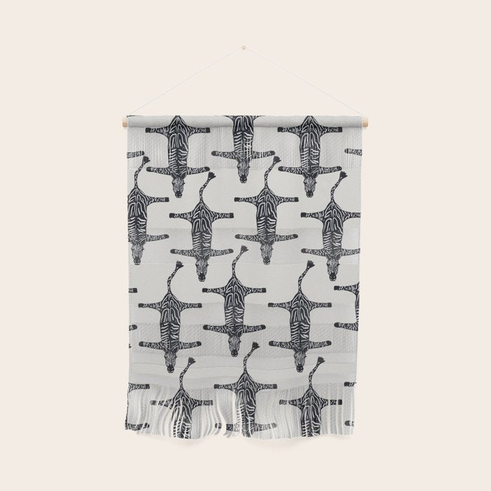 Abstract modern minimalistic zebras pattern  Wall Hanging Gallery Image 1