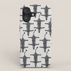 Abstract modern minimalistic zebras pattern  iPhone Case Gallery Image 1